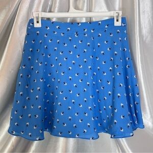 Socialite Blue Floral Mini Skirt